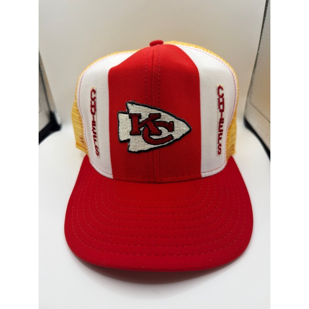 Vintage Kansas City Chiefs Mesh snapback Hat Trucker Hat AJD